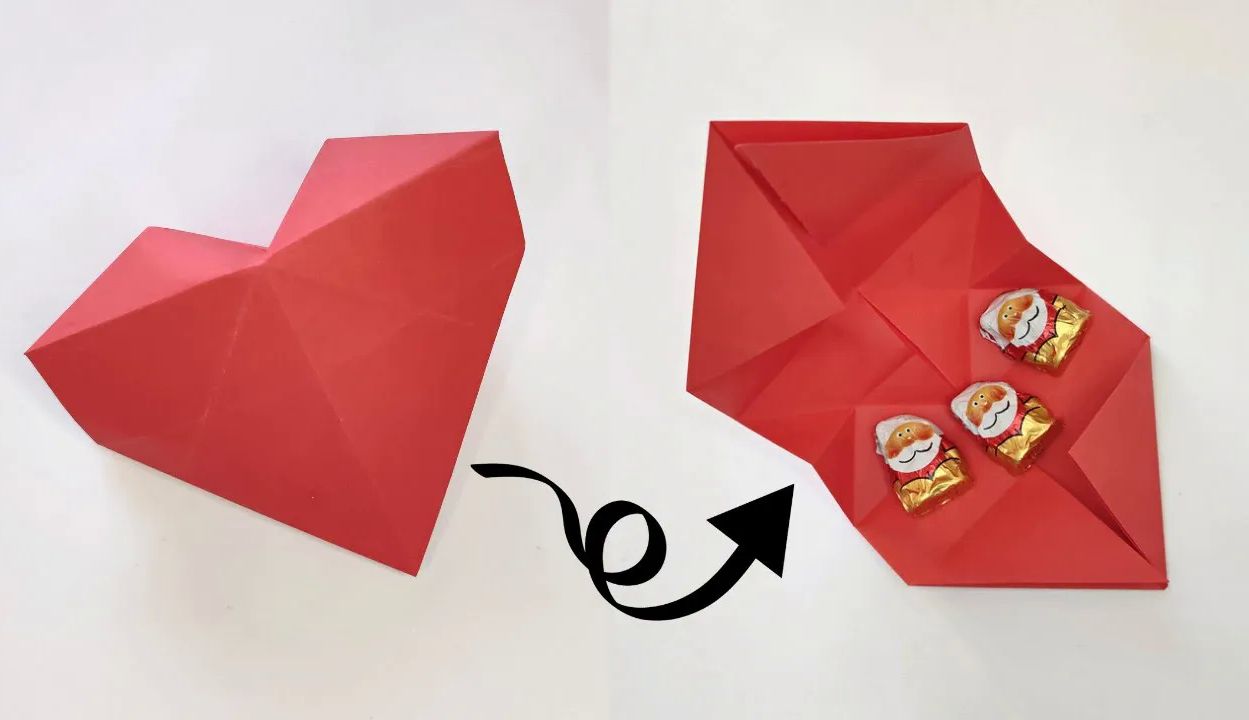 爱心红包折纸图片