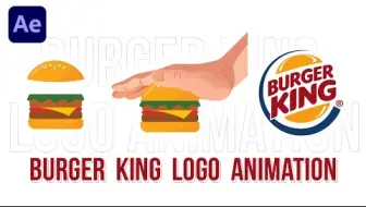 【AE教程|油管搬运|MG动画】汉堡LOGO动画效果