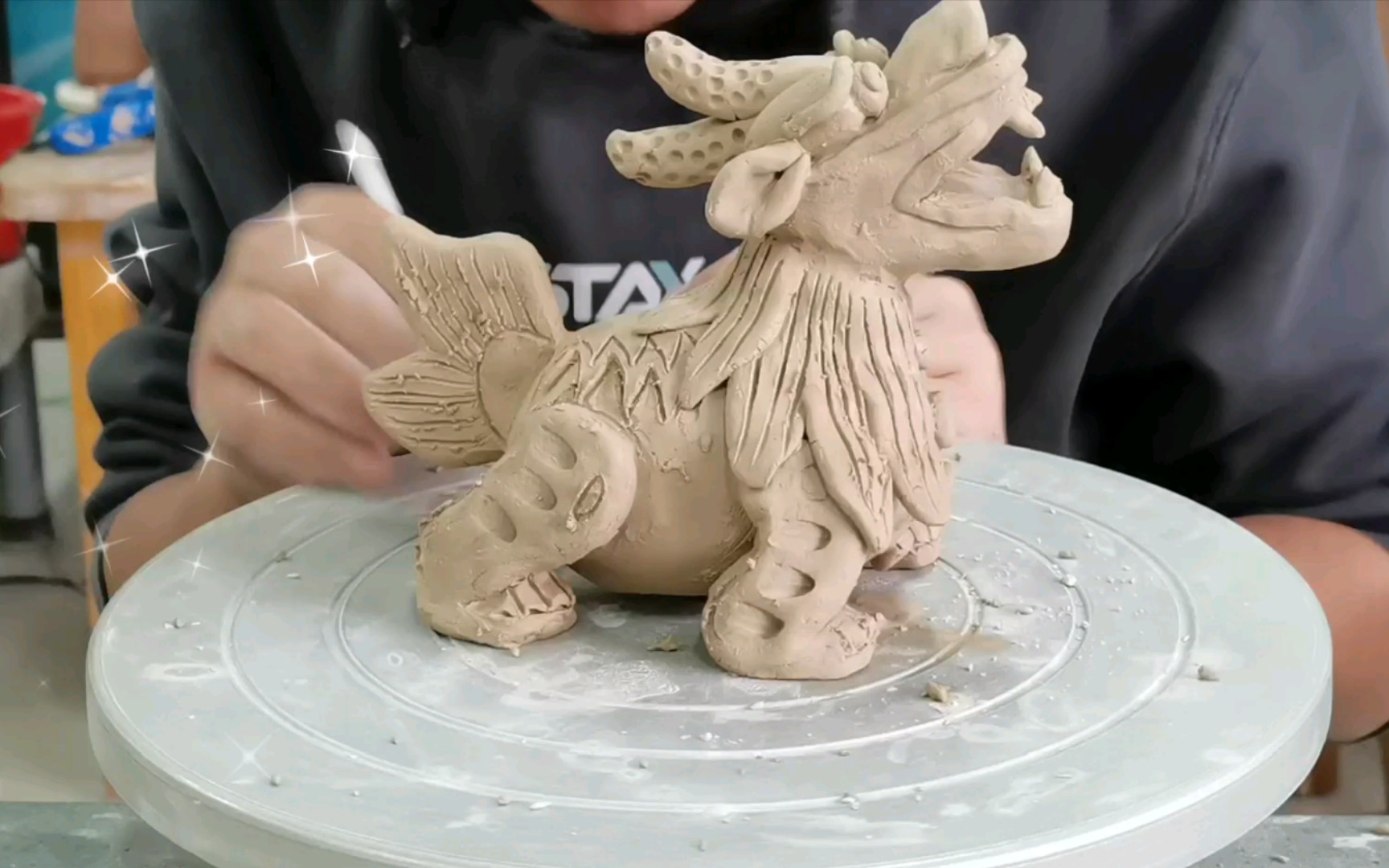 【陶艺练习】龙生九子系列——老二睚眦(yá zì)的制作