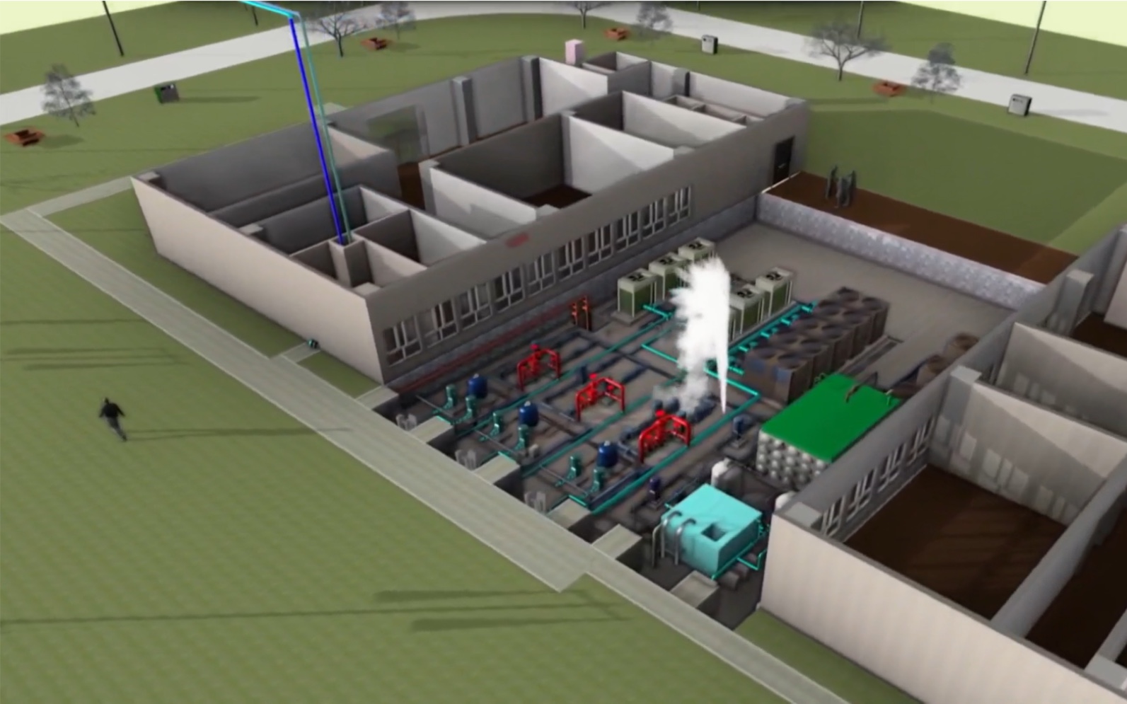 机电专业bim施工模拟动画