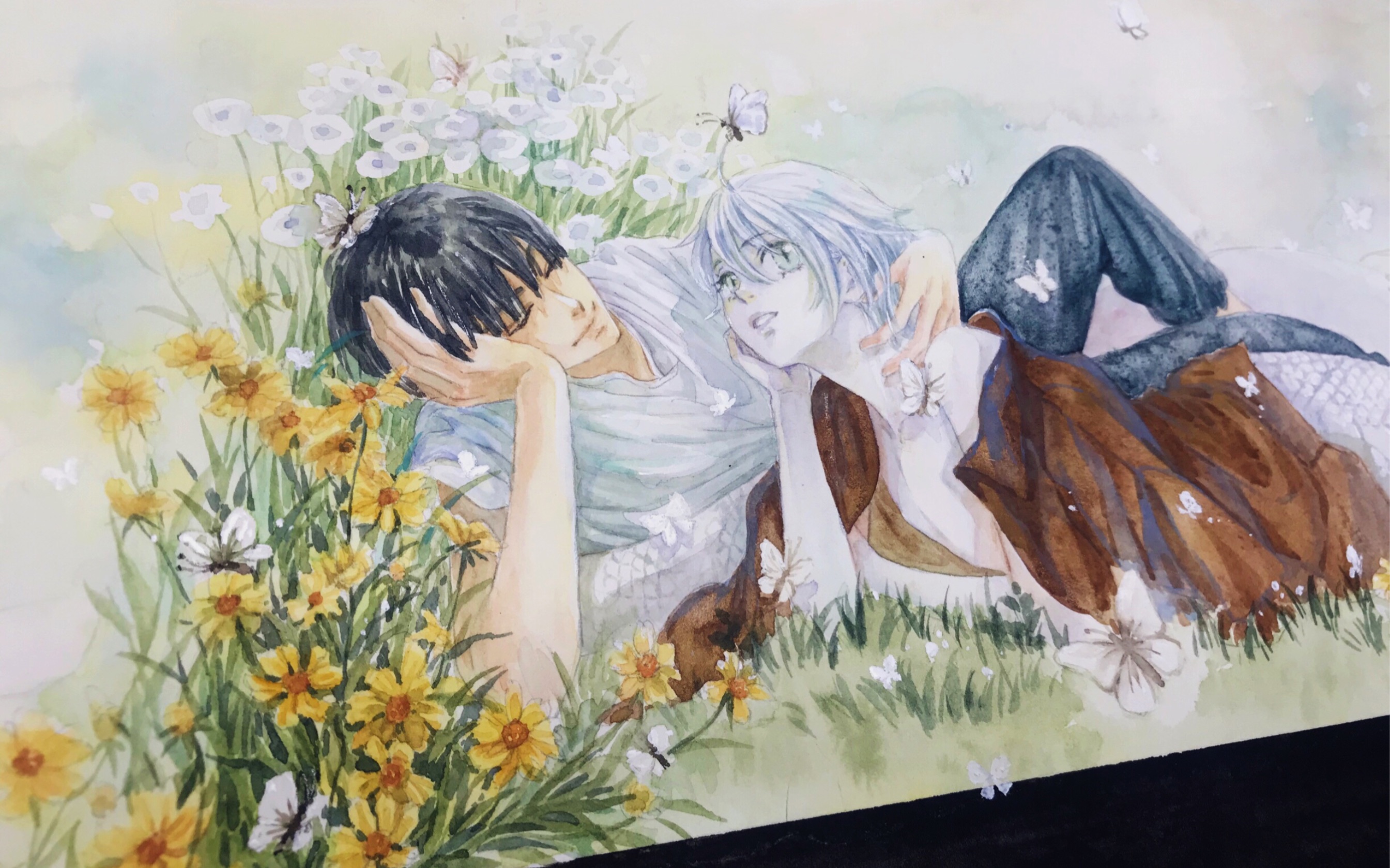 【水彩】蛇少年4 我想象它是一部电影