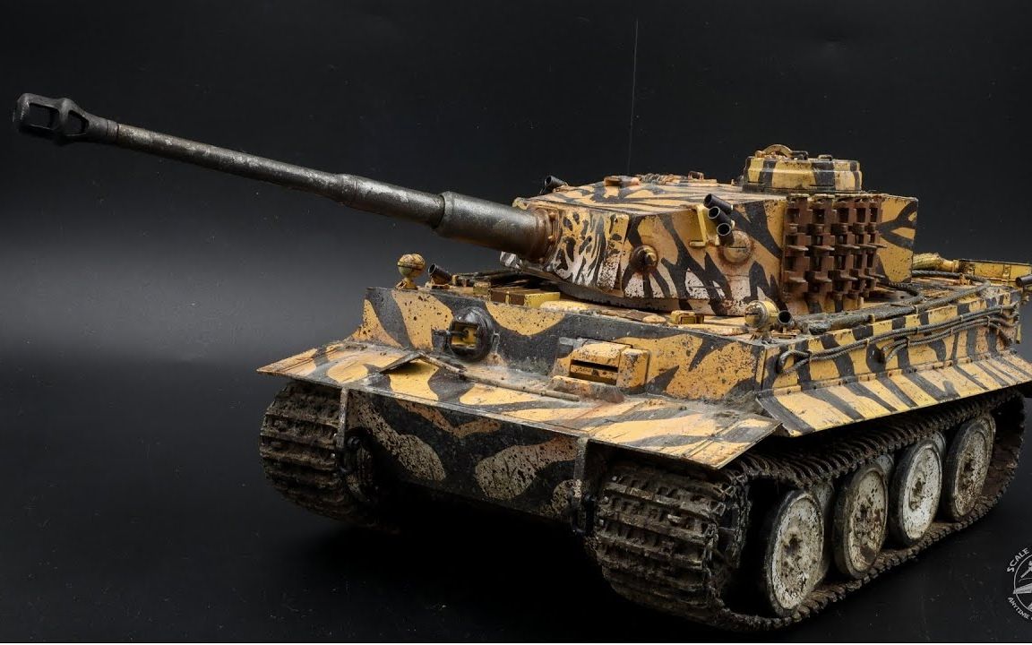 【scale hangar 182】田宫 1/35 二战德国 tigerⅠ 虎式坦克模型制作