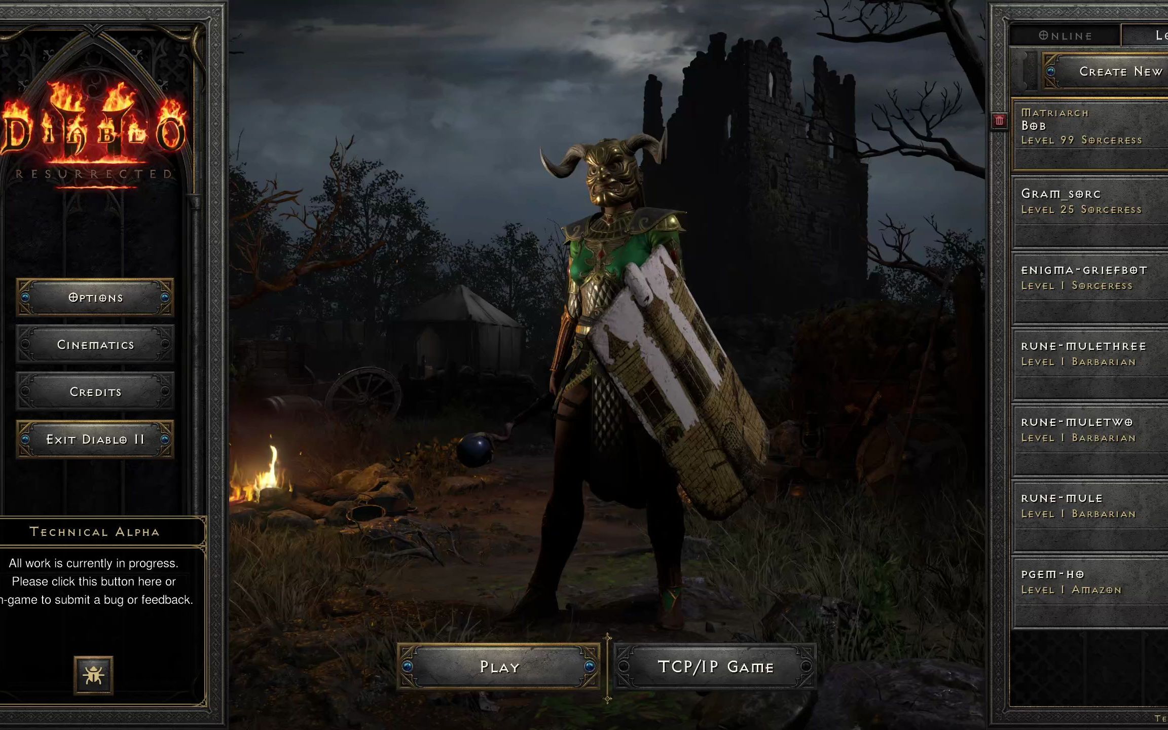 转载暗黑2重制版alpha测试99级法师击杀地狱巴尔