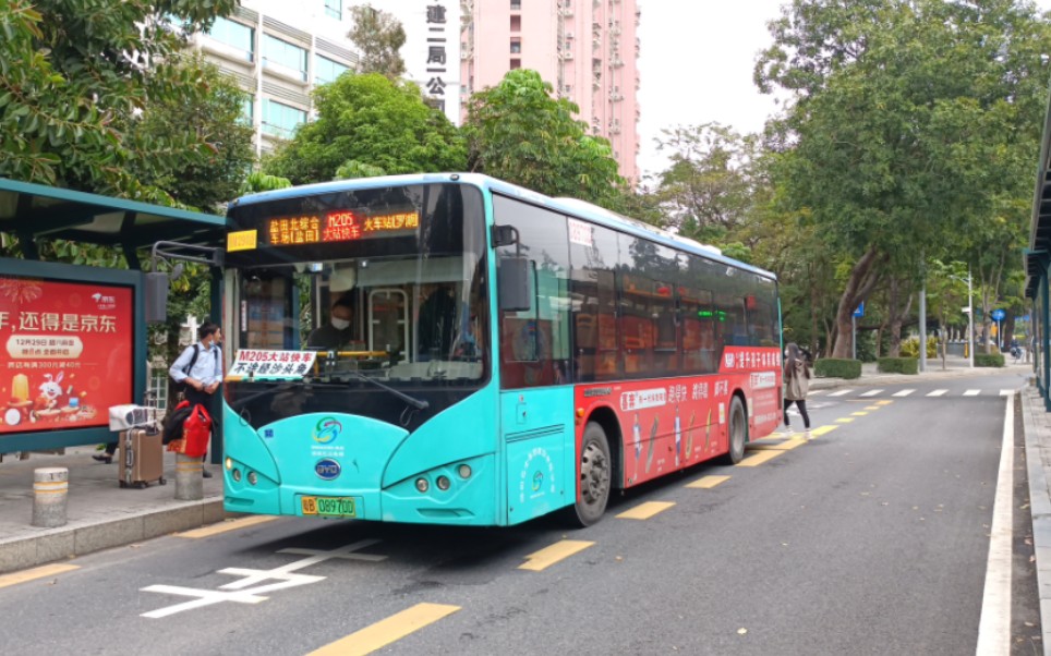 [pov8]深圳公交m205路大站快车(旧走向)开往火车站