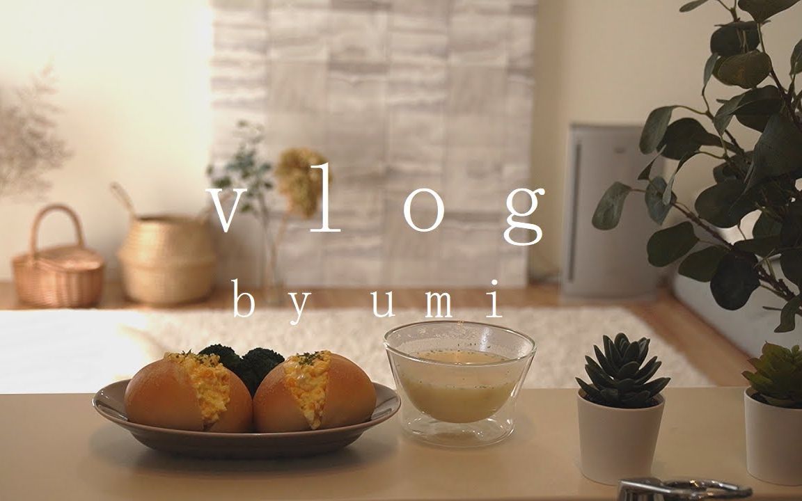 【umi】日本麻麻vlog温暖的日子/一个人吃饭/制作干花哔哩哔哩bilibili