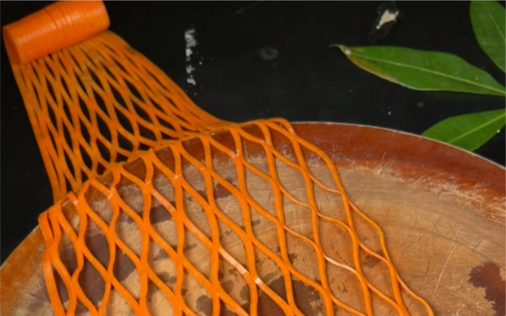 用胡萝卜切渔网