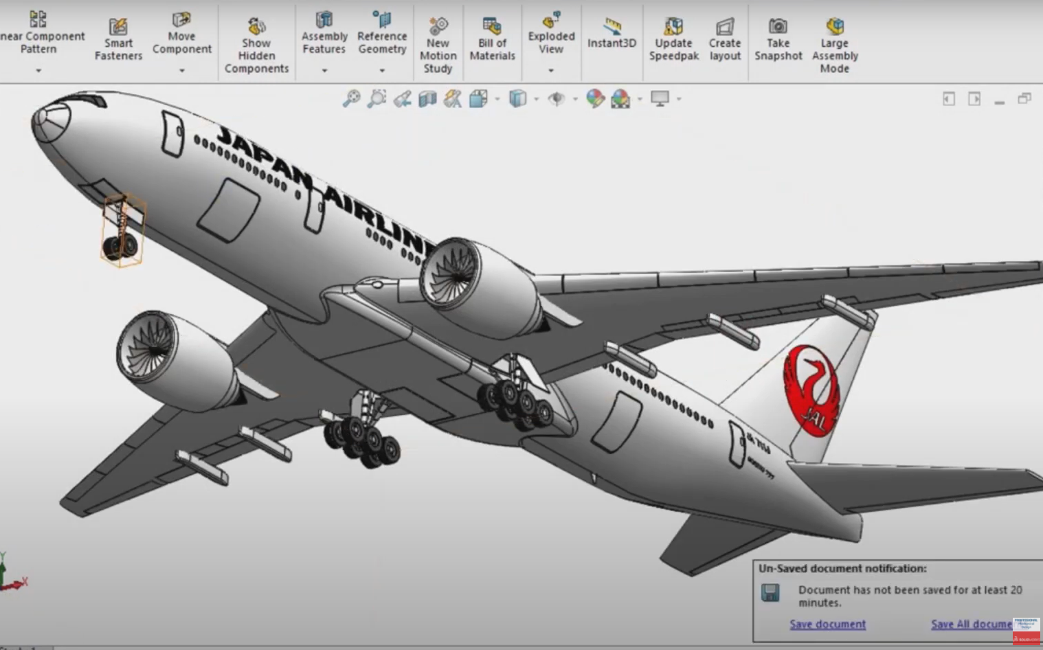 solidworks建模最新波音777帶藍圖【持續更新】