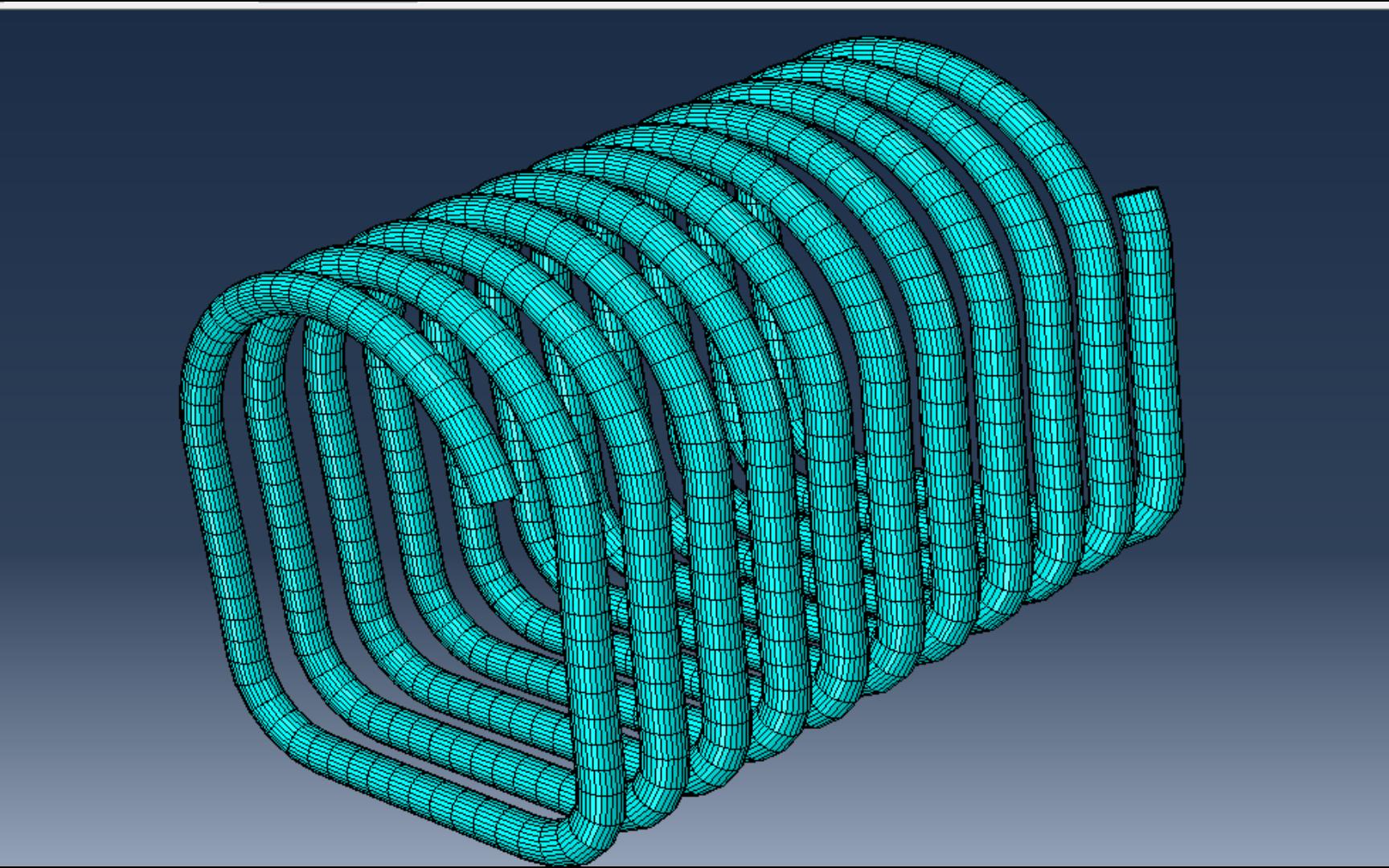 abaqus导入SolidWorks创建的非圆形螺旋部件及划分网格哔哩哔哩bilibili