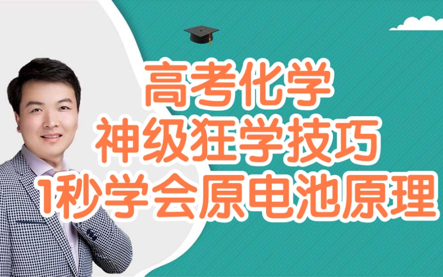 高考化学大招:神级秒杀技巧——秒杀原电池工作原理——【永松课堂】哔哩哔哩bilibili