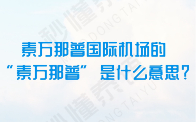 曼谷素万那普机场的“素万那普”是什么意思?哔哩哔哩bilibili