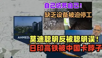 莫迪聪明反被聪明误！日印高铁被中国卡脖子！印媒控诉中国拒发盾构机，竟然去找德国说情？结果幽默了！
