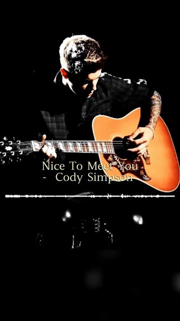 《nice to meet you》 cody simpson