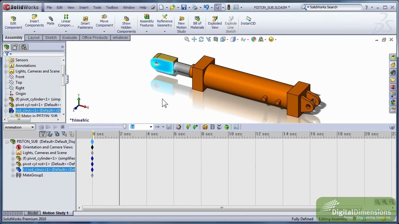 SolidWorks 运动动画牵拉拖拽哔哩哔哩bilibili