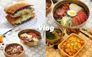 Download Video: 日常生活VLOG#36 | 一人食 | 鸡蛋三明治 | 朝鲜冷面 | 芒果牛奶冰 | 番茄杂蔬焗饭 牛肉丸蔬菜汤 | 平淡的一天