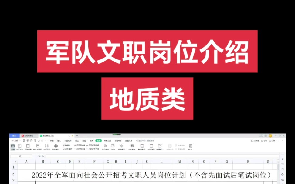 军队文职岗位介绍——地质类#军队文职#岗位#就业#地质工程#勘察技术与工程#资源勘察工程#地下水科学与工程哔哩哔哩bilibili