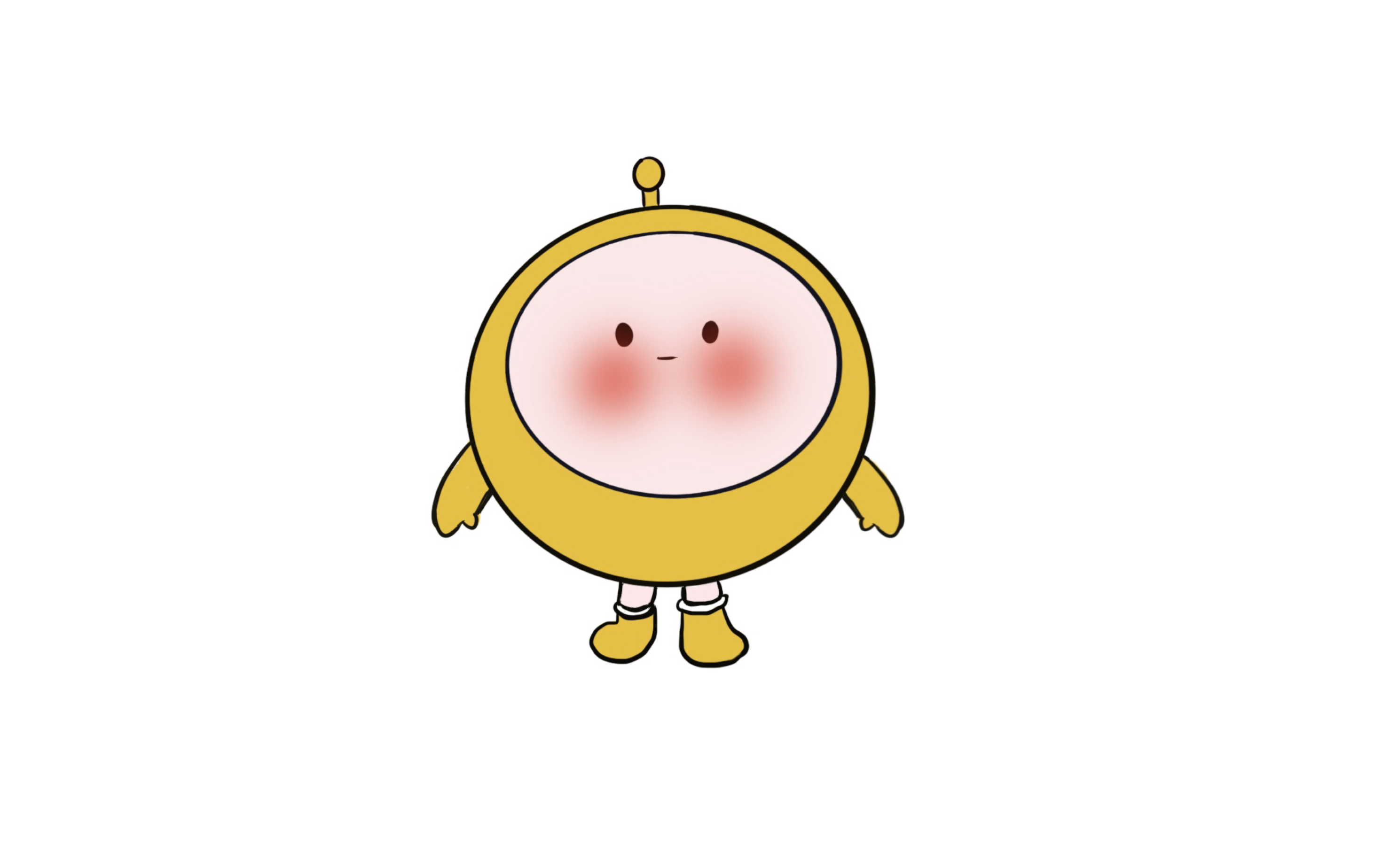 画一个小"黄"鸡蛋