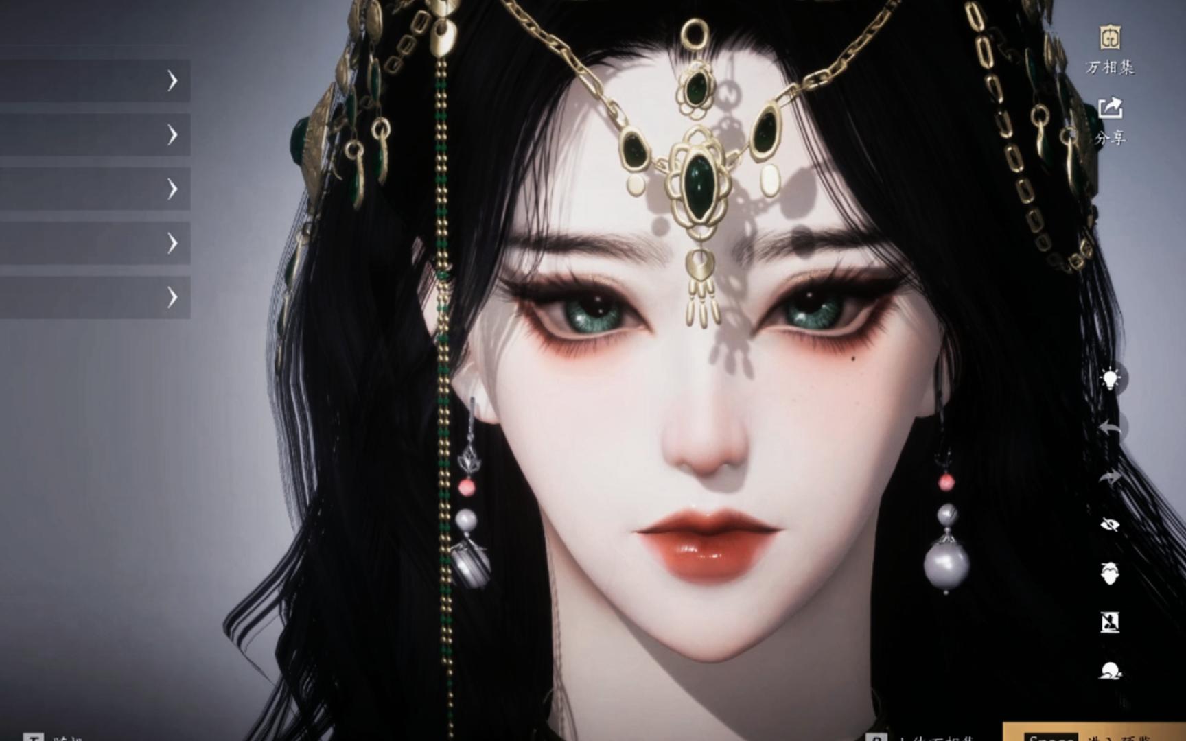 楼兰公主,燕云十六声捏脸数据