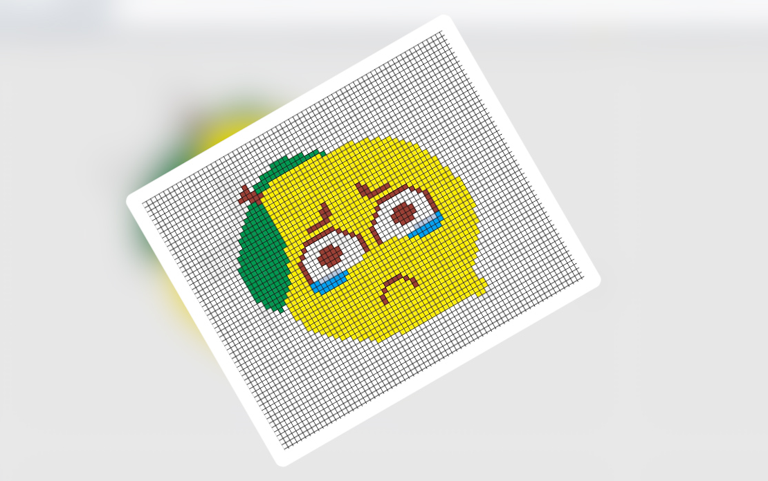 活动作品用excel摆出520表情