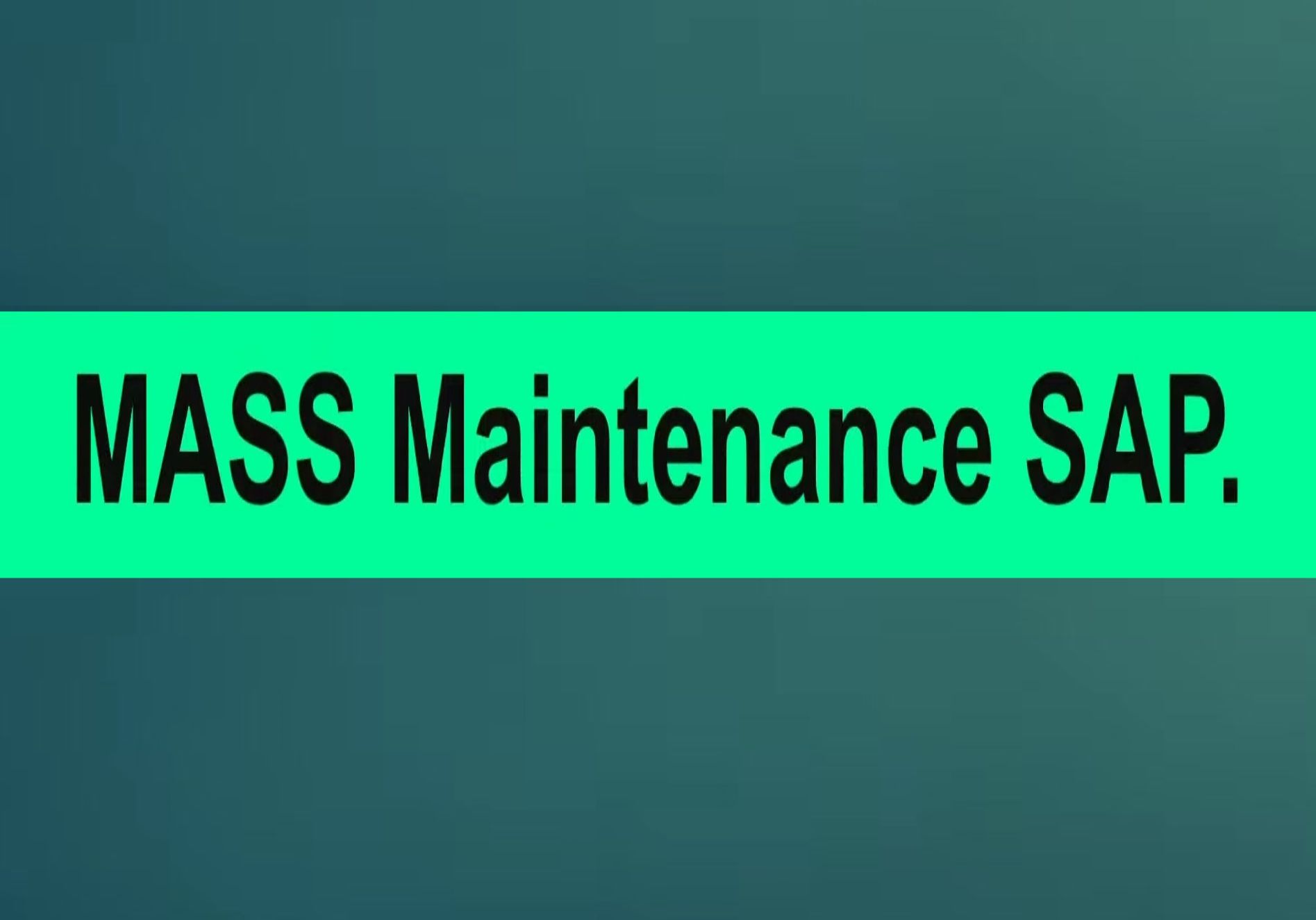 33.2) MASS  Mass maintenance in SAP MM哔哩哔哩bilibili