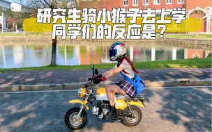 Скачать видео: 当你骑小猴子去上学 同学们的反应是？