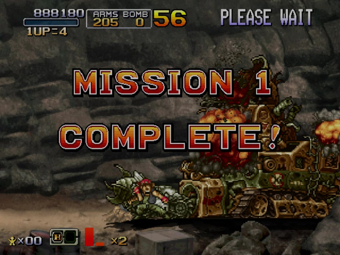 【ps2】合金弹头6最高难度ralf一命通关 全部人质解救录像