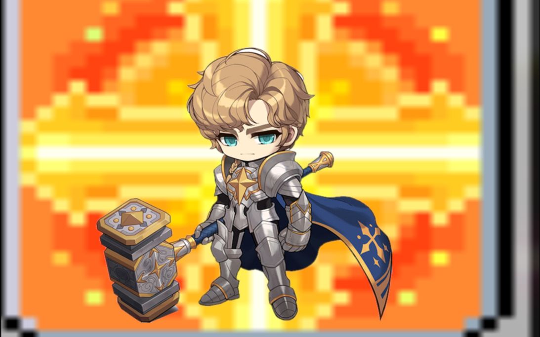 【cms v193】冒险岛平民圣骑士挑战普通天使绿水灵