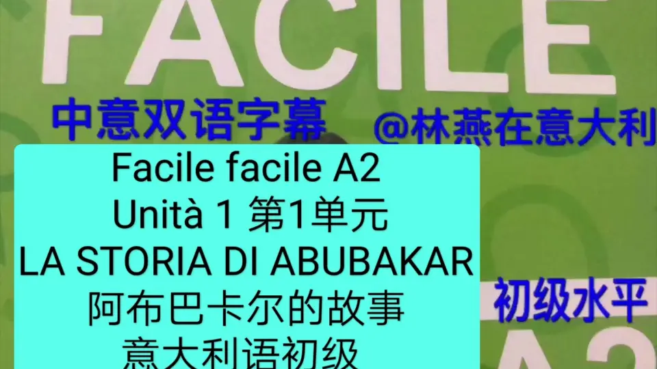 Unita` 7 Al supermercato 在超市Il nuovo facile facile A1  意大利语初级教程中意双语字幕_哔哩哔哩_bilibili