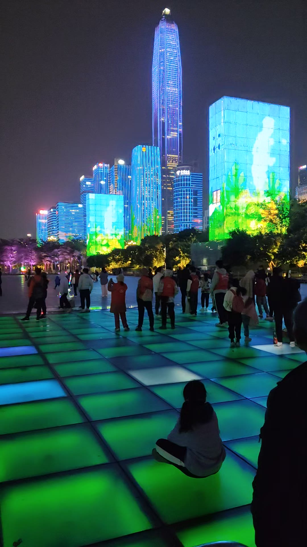 深圳市民中心灯光秀(一)