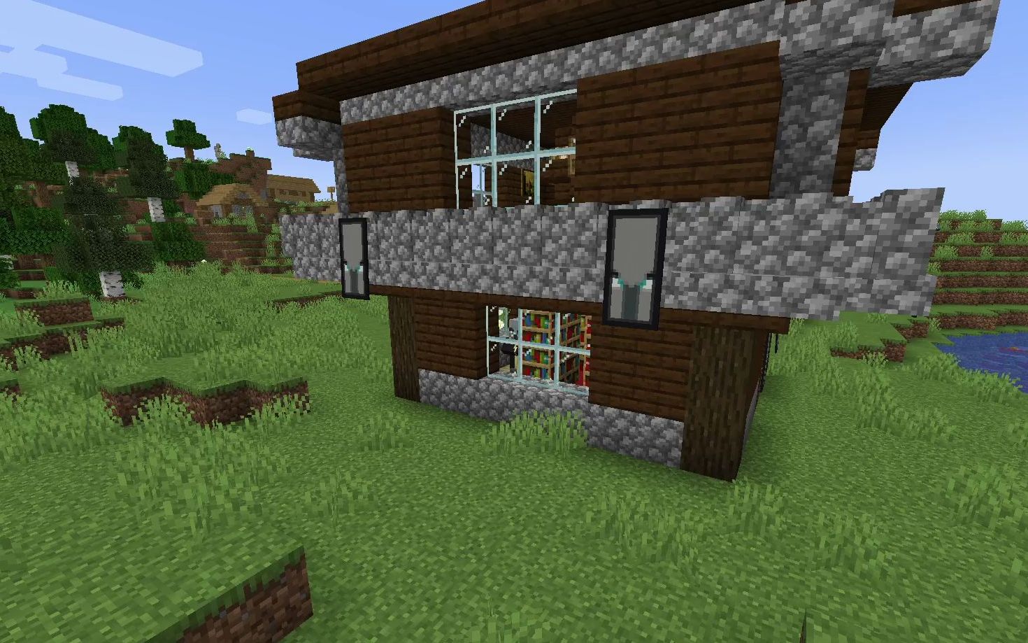 (minecraft)我又造了一个灾厄村民图书馆_我的世界