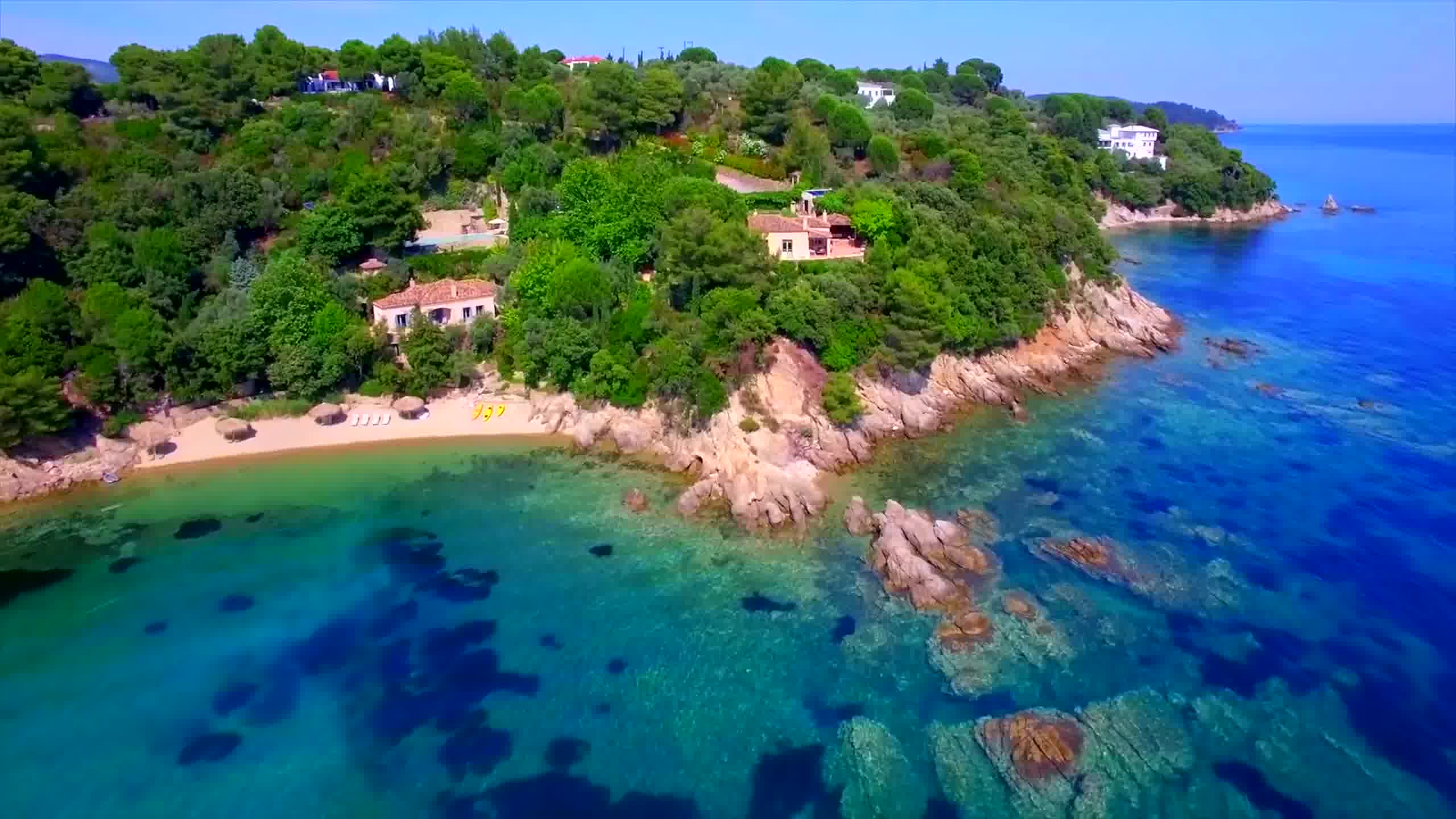 tranquil oasis with mediterranean sea views in skiathos greece