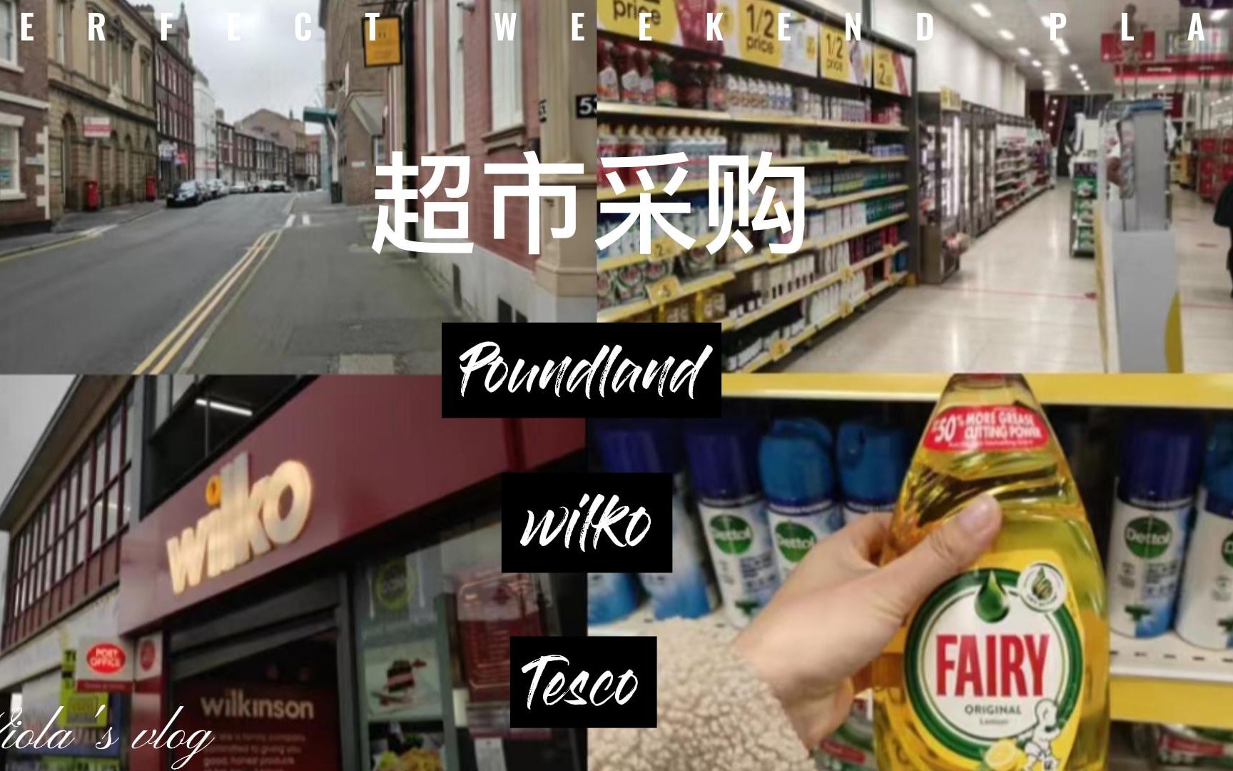 留学 Vlog 3|超市采购|Wilko|Poundland|跟我逛超市|英国独居生活哔哩哔哩bilibili