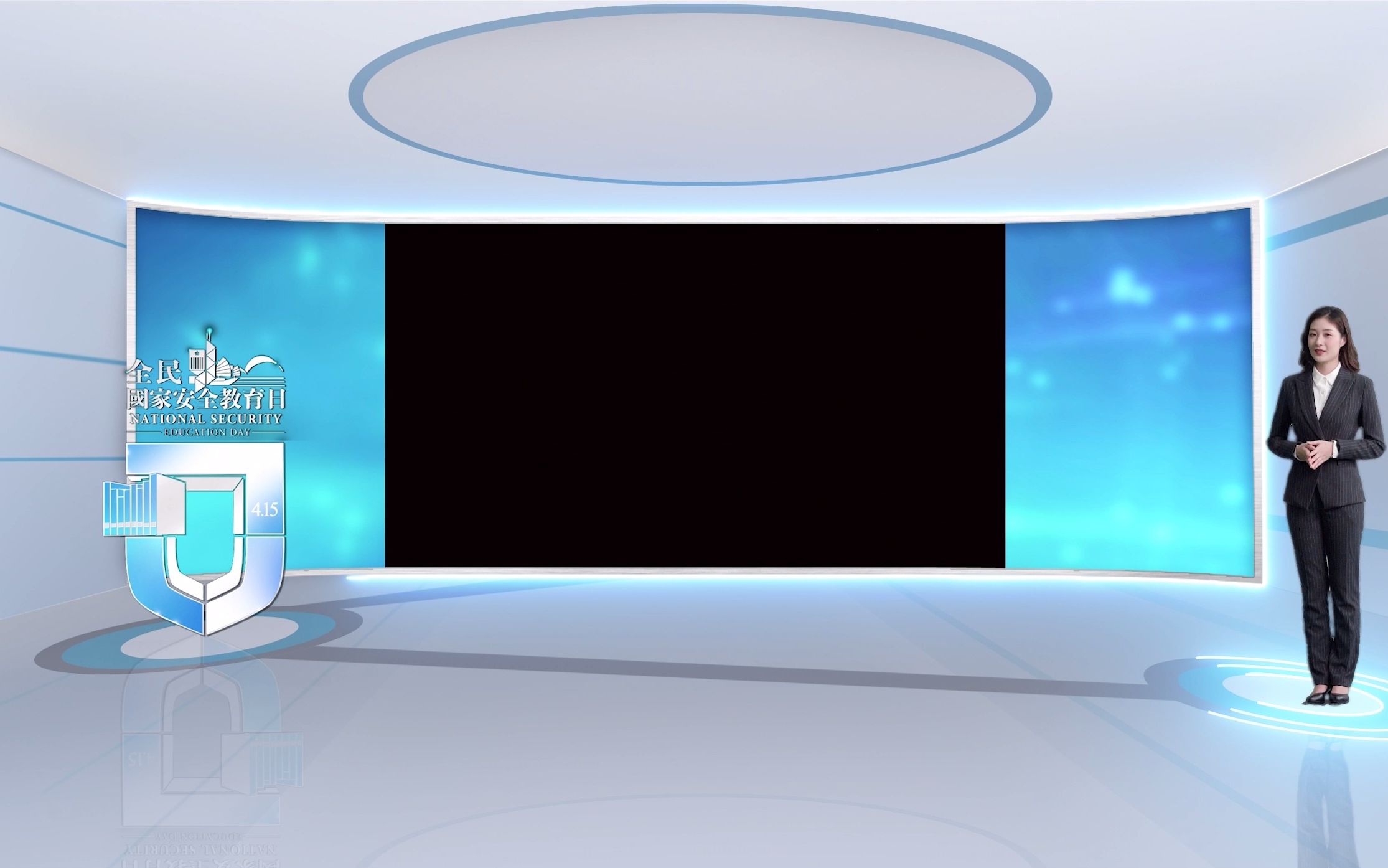 vmix微赞芯象虚拟集场景发布会直播间抠像背景演播室场景多机位16