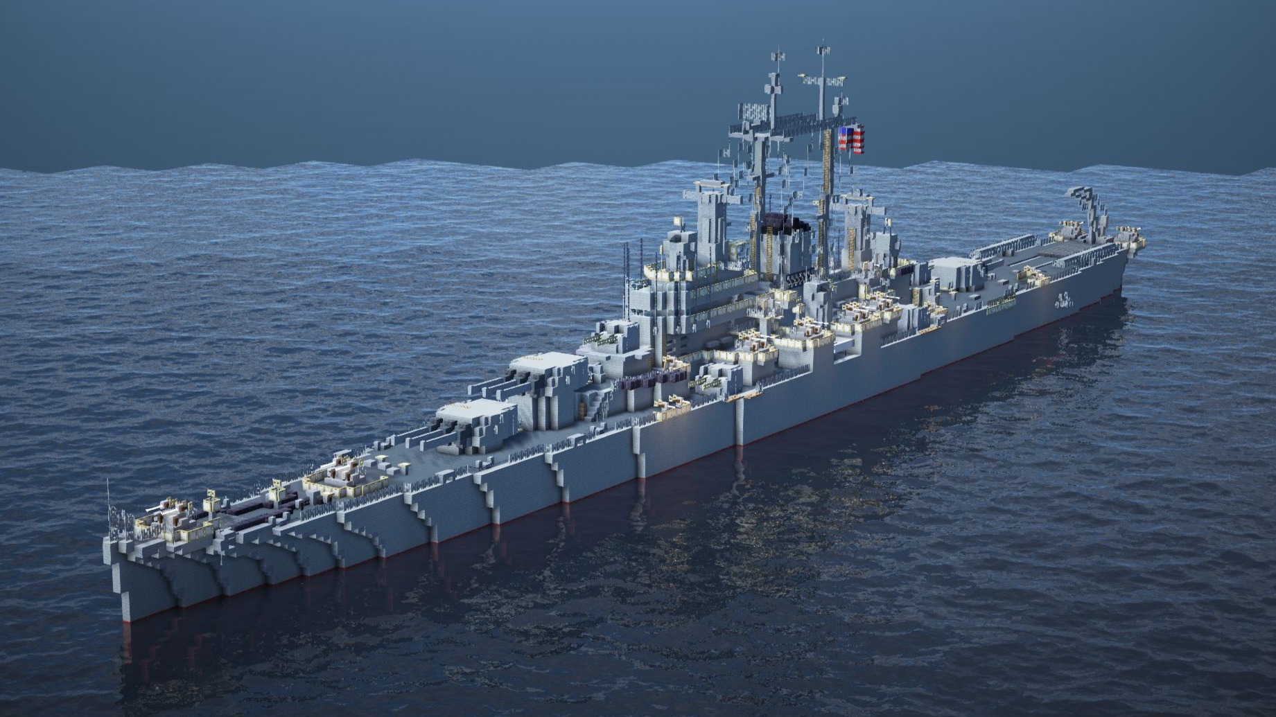 火炮巡洋舰顶点 "得梅因" 号重巡洋舰