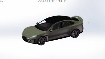 Download Video: Solidworks小米汽车SU7模型，3D模型无偿分享给大家！