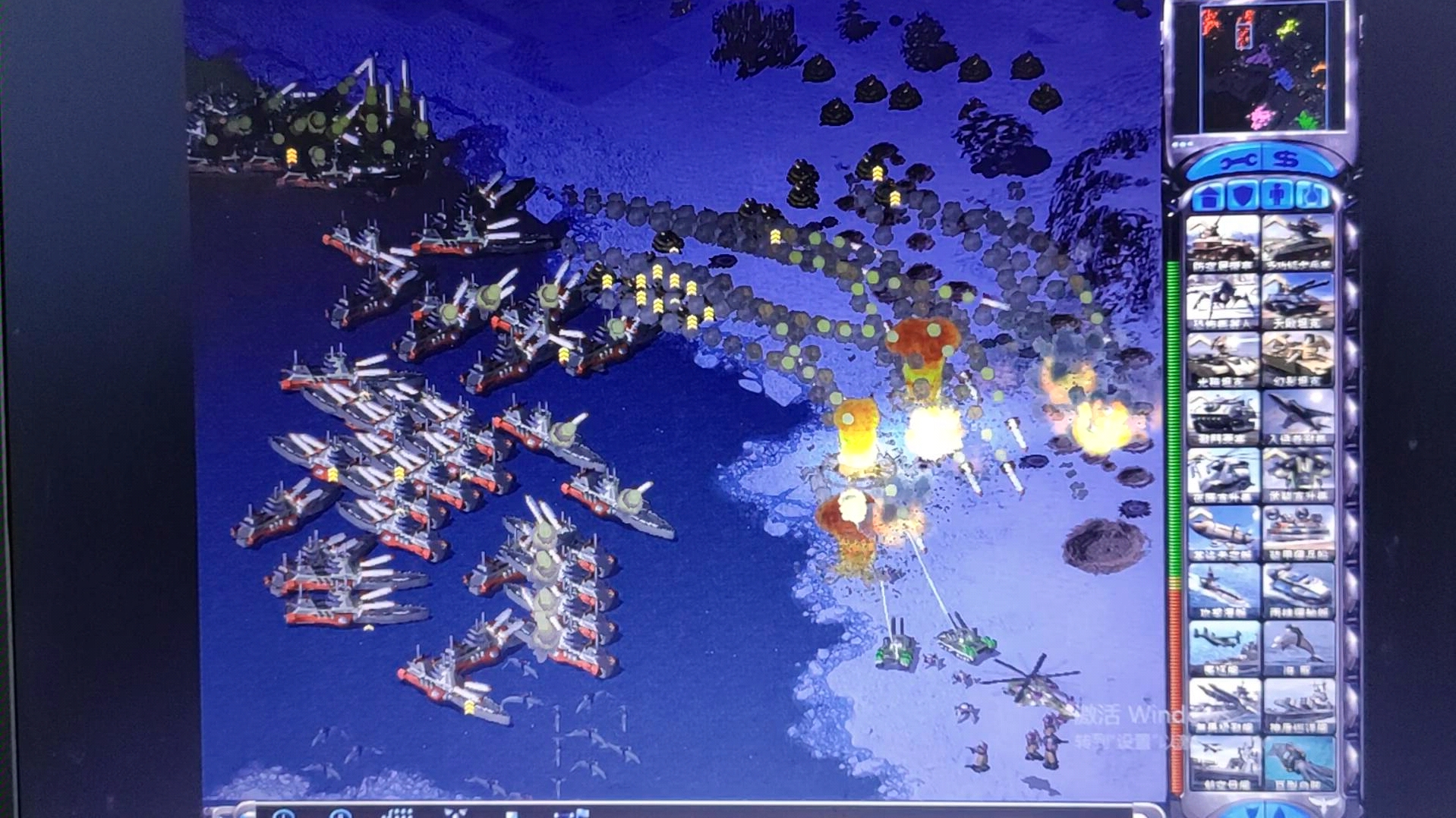 红色警戒50艘无畏级战舰被迫防御