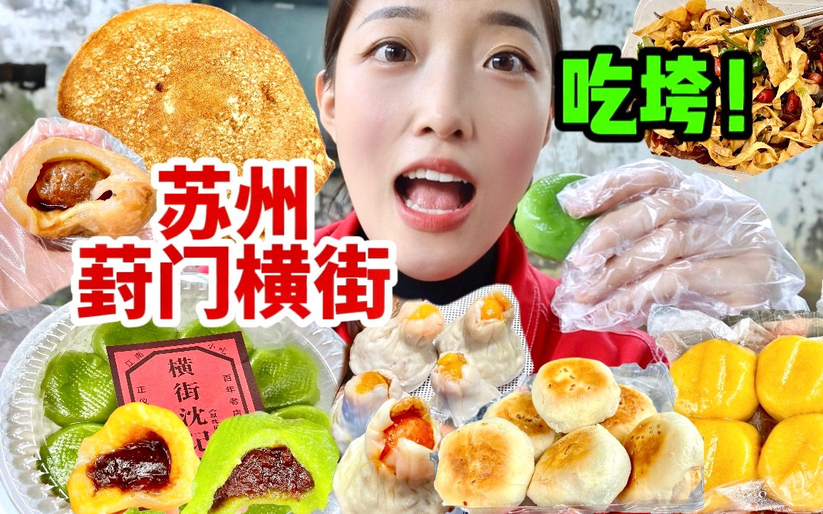 逛吃苏州超🔥老街，就是个菜场，但真便宜好吃！葑门横街菜场-吃榴莲少女_-吃榴莲少女_-哔哩哔哩视频