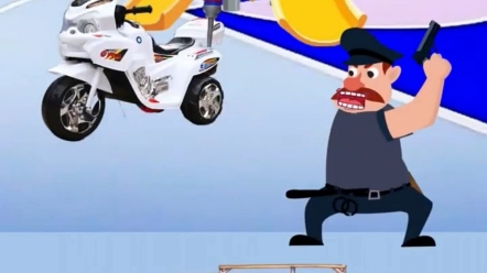 多亏警察叔叔救了小朋友