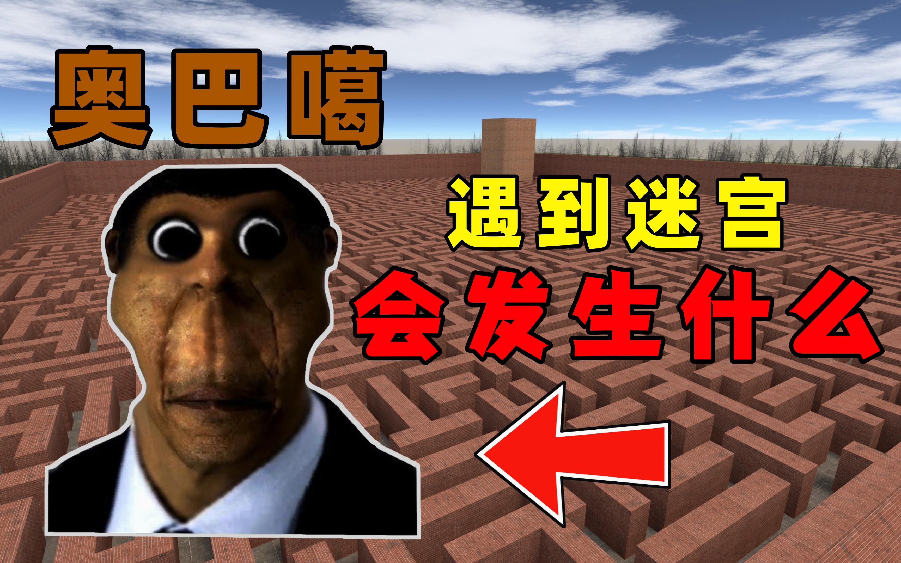 [图]【GMOD】迷宫惊现奥巴噶！场面瞬间变得极度刺激！