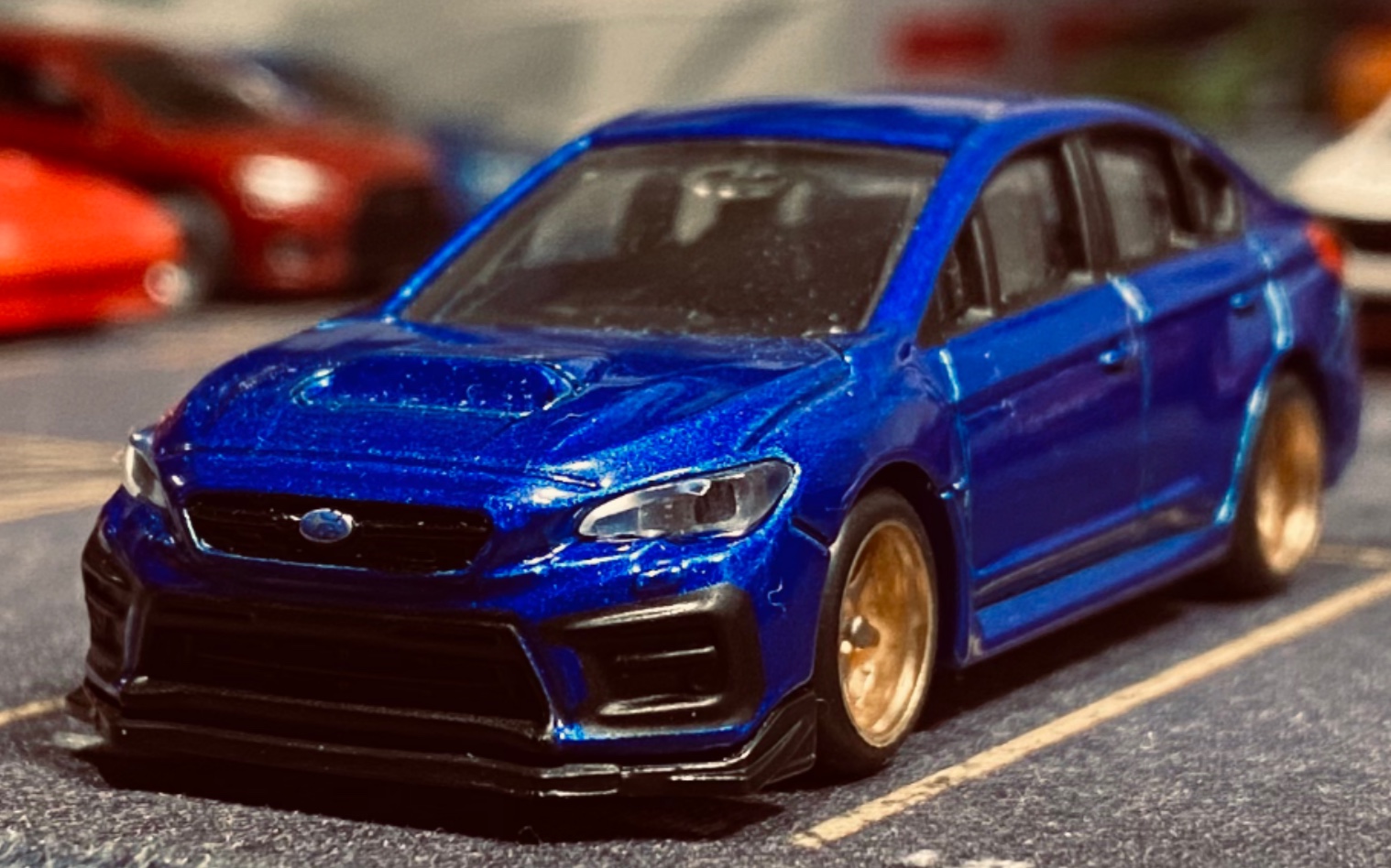 【tomica】多美卡红白盒 115号 斯巴鲁 wrx s4 sti sport_哔哩哔哩