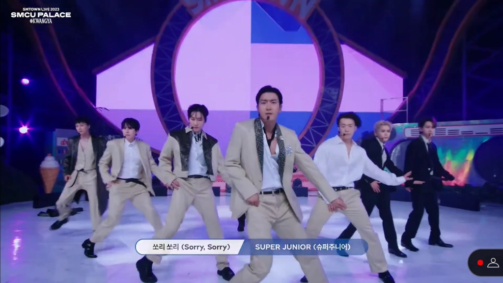 [图]SUPER JUNIOR-D&E Danger+SUPER JUNIOR-Black Suit、Sorry,Sorry、Mango 2023年SMTOWN舞台