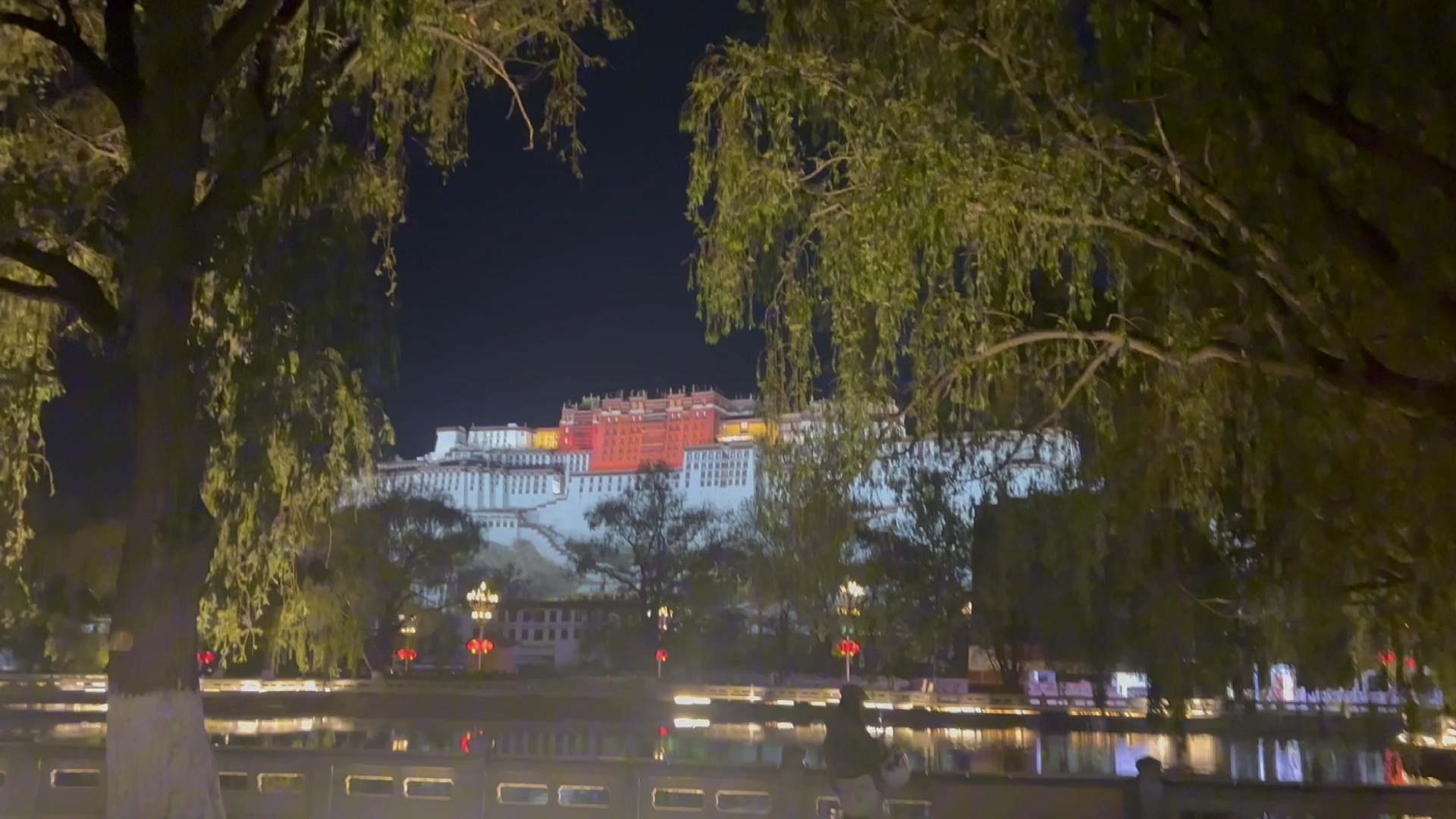 布达拉宫夜景