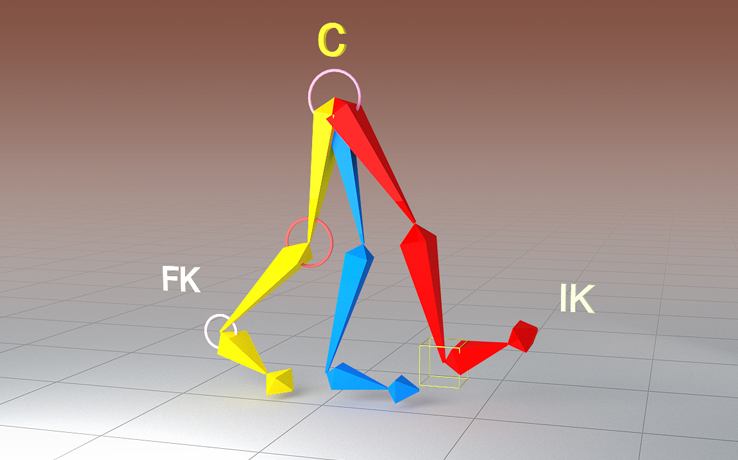 [图]3ds Max的IKFK无缝切换技巧