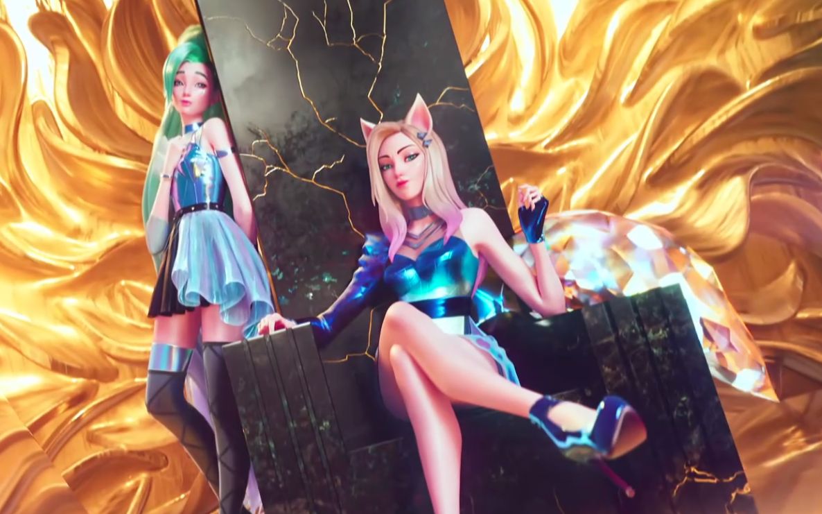 k/da女团c位之争?阿狸和萨勒芬妮的配合也可以很美!