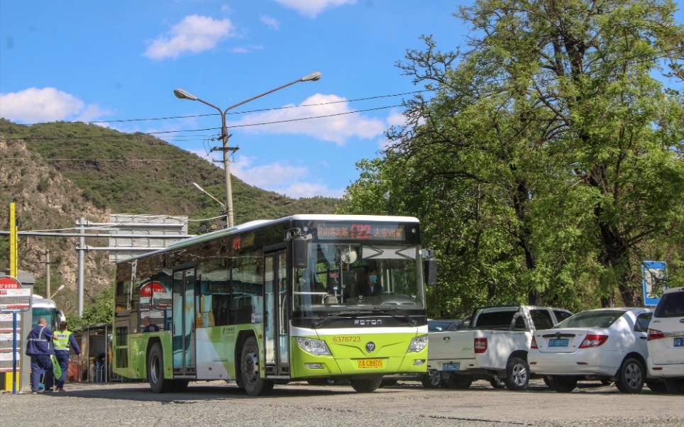 北京公交房22路bj6105c7bhd运行视频