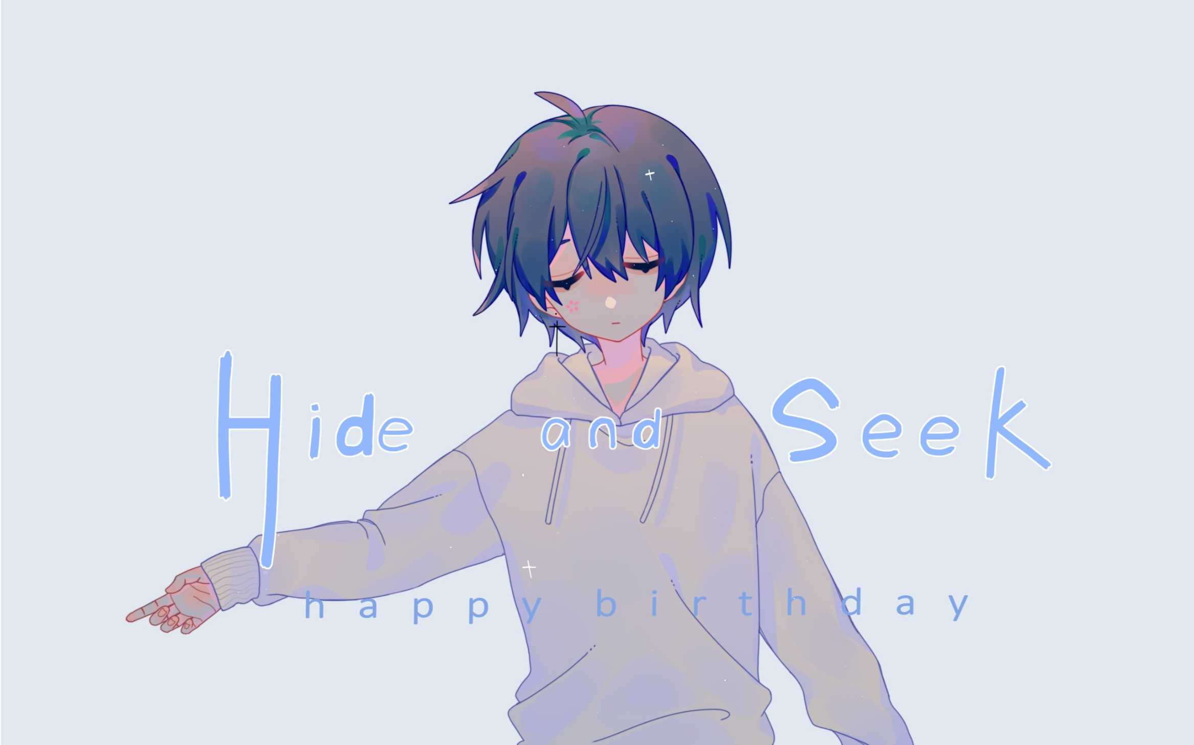 【花少北生賀手書】hide and seek