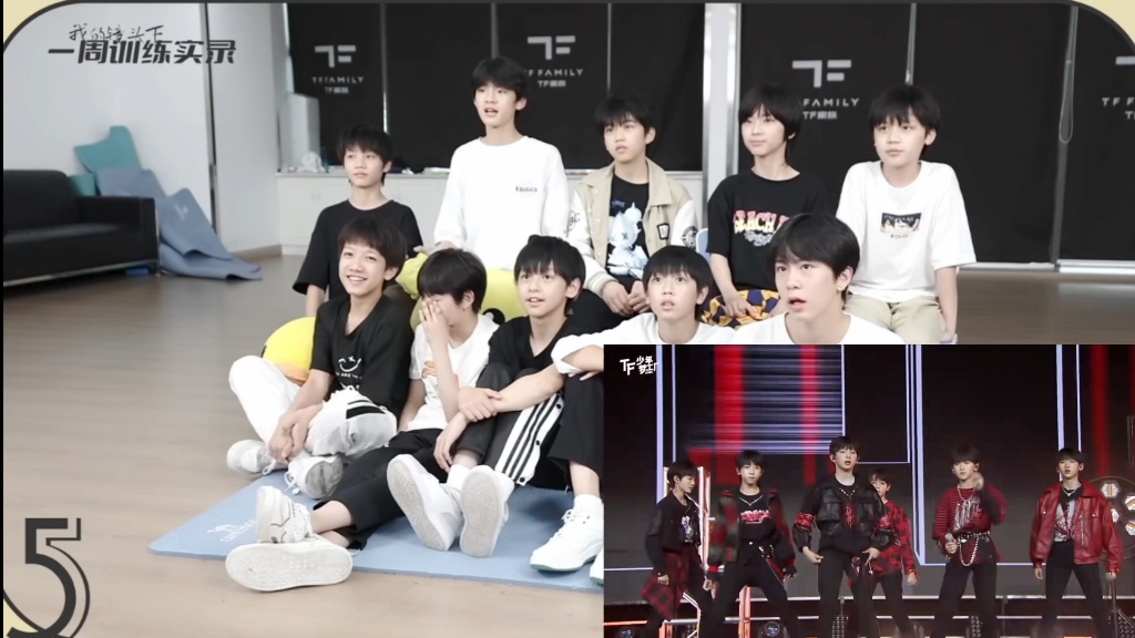 [图]TF家族四代练习生reaction【含小窗】TF少年梦工厂立夏舞台（部分）