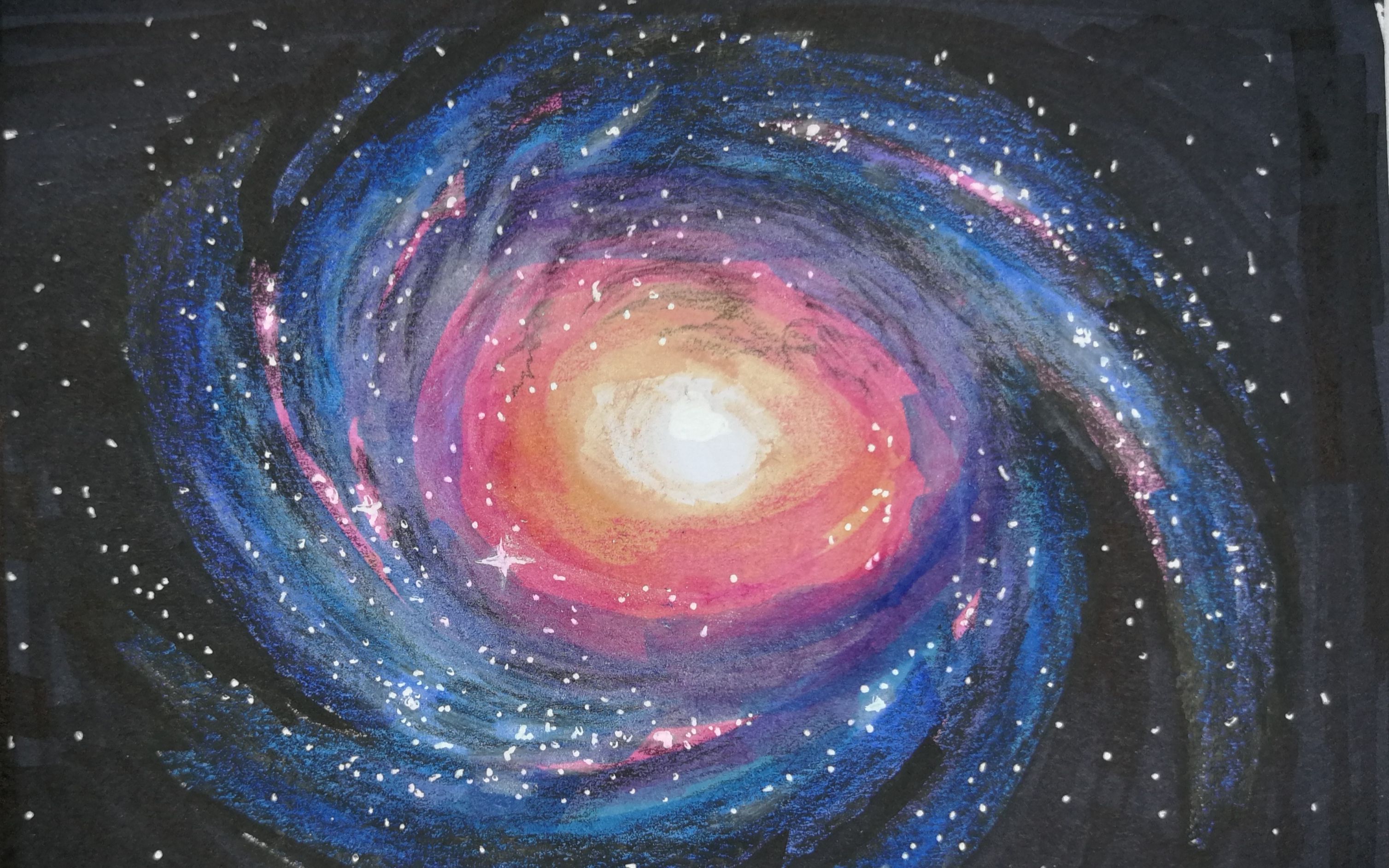 银河系手绘简单图片