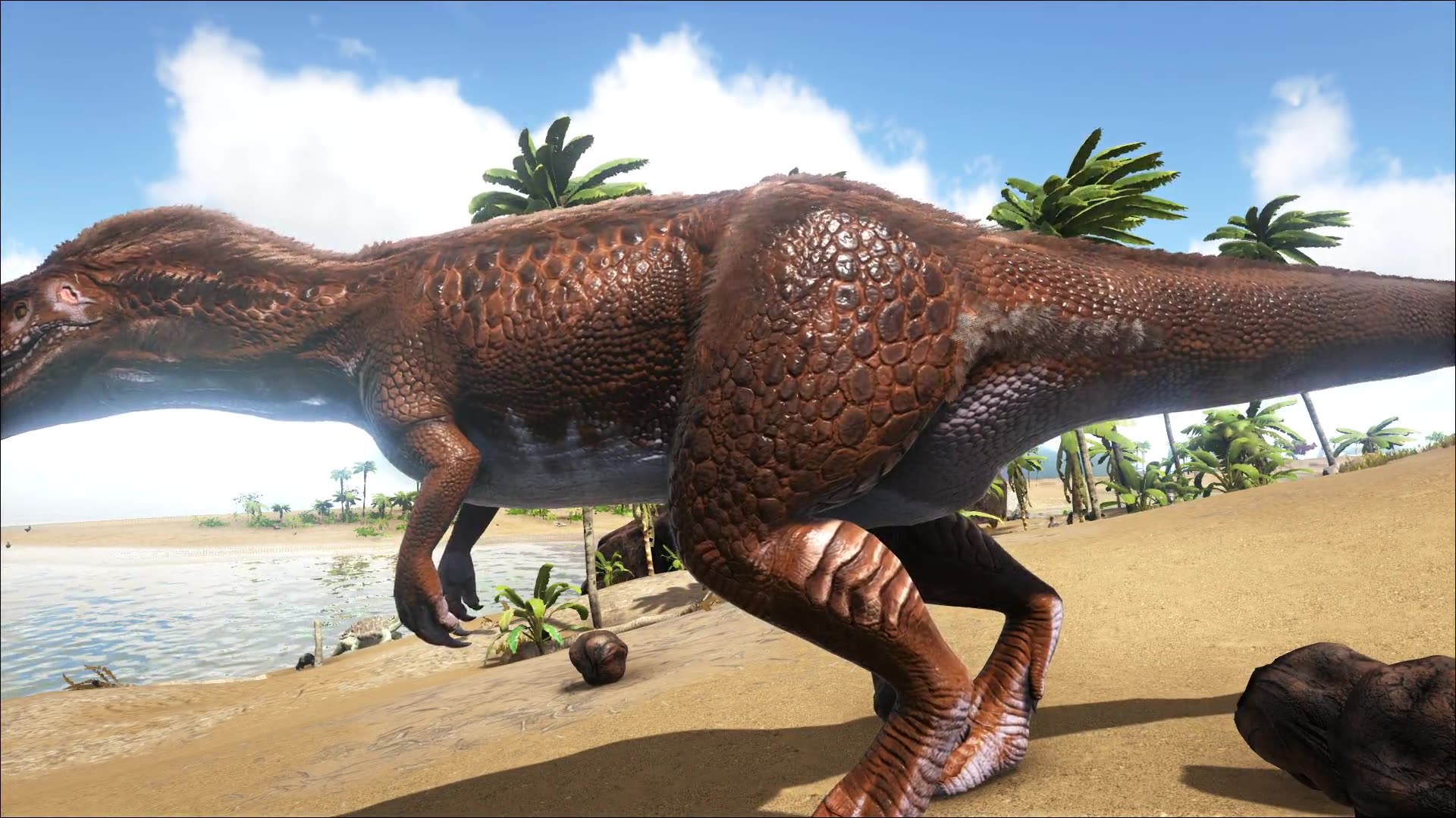 【肉 方舟:恐龙1200红棕色巨齿兽_哔哩哔哩 (゜-゜)つロ 干杯~-bili