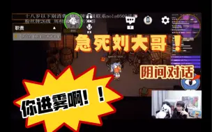 Descargar video: 【刘小怂】聪明小郭鹈鹕急死刘大哥！你进雾啊！！！  阴间对话