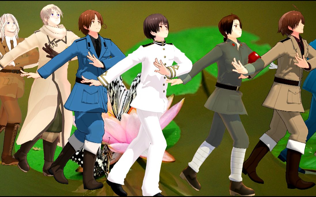 【aph 一点点娘塔/枕战组】酒醉的蝴蝶03_哔哩哔哩 (゜-゜)つロ